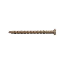 ProSource NTP-171-PS Panel Nail, 15D, 1-5/8 in L, Steel, Painted, Flat Head, Ring Shank, Oak