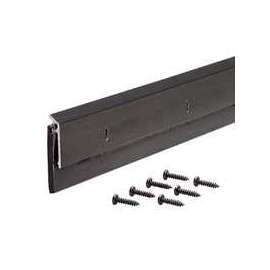 M-D 68254 Door Sweep, 36 in L, 1-1/4 in W, Aluminum Flange, Neoprene Insert