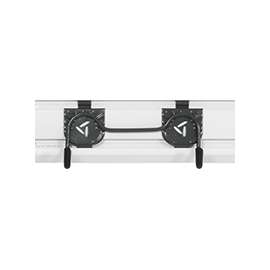 GLADIATOR GAWUXXWHRH Dual Hook, 50 lb, Steel, Granite, Powder-Coated