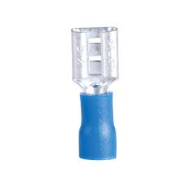 GB 10-143F Disconnect Terminal, 600 V, 16 to 14 AWG Wire, 1/4 in Stud, Vinyl Insulation, Blue