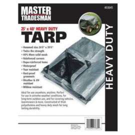 TG 25x40 SLV/BLK Tarp