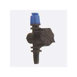 Raindrip A187010B Sprayer, 1/4 in Connection, 7.4 sq-ft Coverage Area, 2 gph, Black/Blue, Part-Circle