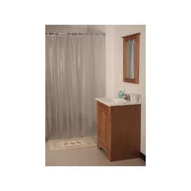 Simple Spaces SD-MCP01-F3L Shower Curtain, Vinyl, Frosted, Frosted