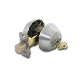 Schlage B62N626 Entry Deadbolt, 1 Grade, Keyed Alike Key, Metal, Satin Chrome, 2-3/8 x 2-3/4 in Backset, C, K4 Keyway