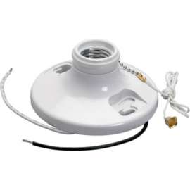 250W WHT PullLampholder