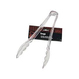 Chef Craft 20749 Food Tong, 9 in L, Plastic, Clear