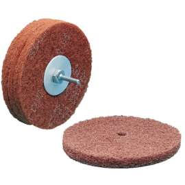 Scotch-Brite High Strength Discs, 6 X 1/2, 4,000 rpm, Aluminum Oxide, Very Fine