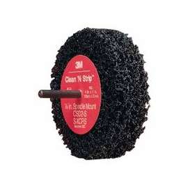 Scotch-Brite Clean and Strip Buffing Discs, 4 in, 8,000 rpm, Black/Gray