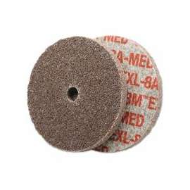 Scotch-Brite EXL Unitized Deburring Wheel, 3 X 1/4 X 3/8, Medium, Aluminum Oxide