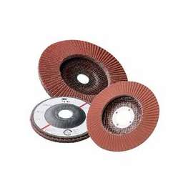 Abrasive Flap Discs 747D, 4 1/2 in, 80 Grit, 7/8 in Arbor, 13,300 rpm