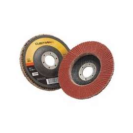 Cubitron II Flap Disc 967A, 4 1/2 in, 60 Grit, 7/8 in Arbor, 13,300 rpm, Type 27