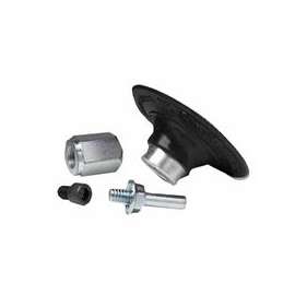 Roloc Hard Rubber Disc Pad Assembly w/Steel Shaft & Adaptor