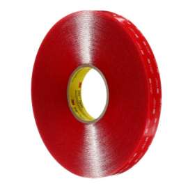 VHB Acrylic Foam Tapes, 1/2 in x 36 yd, 1.1 mil, Clear