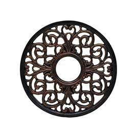 Westinghouse 7776400 Ceiling Medallion, 16 in Dia, Polyurethane, Antique Bronze, For: Ceiling Fans