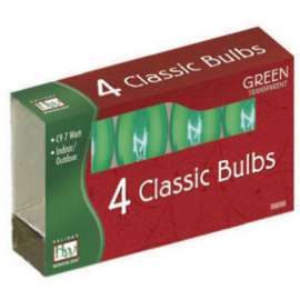 HW 4PK C9 GRN Bulb