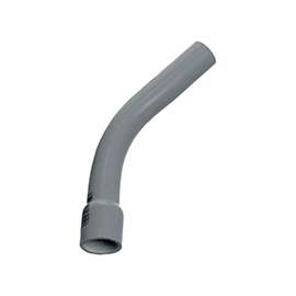 Carlon UA7ALBR Conduit Elbow, 45 deg Angle, PVC, Gray