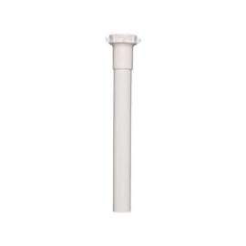 Plumb Pak PP40-8W Pipe Extension Tube, 1-1/2 in, 8 in L, Slip-Joint, Plastic, White