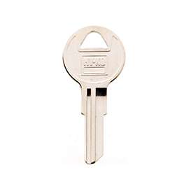 HY-KO 11010CG16 Key Blank, Brass, Nickel, For: Chicago Cabinet, House Locks and Padlocks
