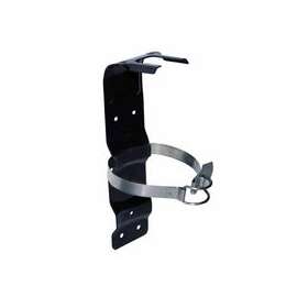 Fire Extinguisher Brackets, Metal, Black, 3 1/3 in