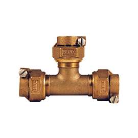 Legend T-4441NL Series 313-394NL Pipe Tee, 3/4 in, Pack Joint, Bronze, 100 psi Pressure