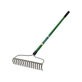Landscapers Select 34583 Bow Rake, 16 in W Head, 16 -Tine, Steel Tine, 60 in L Handle