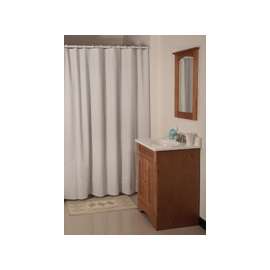 Simple Spaces SD-MCP01-W3L Shower Curtain, Vinyl, White, White