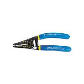 Kurve Wire Strippers/Cutters, 10-18 AWG Solid; 12-20 AWG Stranded, Blue/Yellow