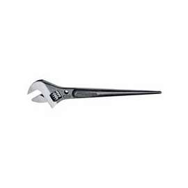 Adjustable-Head Construction Wrenches, 11in Long, 1 5/16 in Opening, Black Oxide