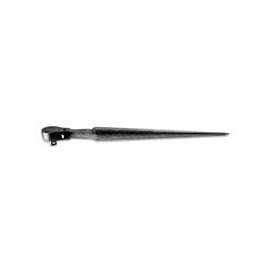 1/2 in Construction Wrench Ratcheting Socket Drive, Pear, 15 in, Black Oxide