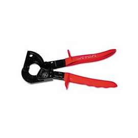 Ratcheting Cable Cutters, 10 in, Shear Cut