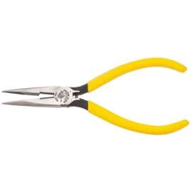 Standard Long-Nose Pliers, Steel, 6 5/8 in