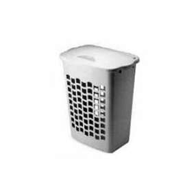 Rubbermaid FG2656TPWHT Cloth Hamper, 2.2 bu Capacity, Plastic Bag, White, 14.2 in W, 25.2 in H, 21-1/2 in D