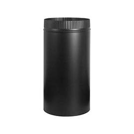 Imperial BM0103 Stove Pipe, 7 in Dia, 12 in L, Steel, Black