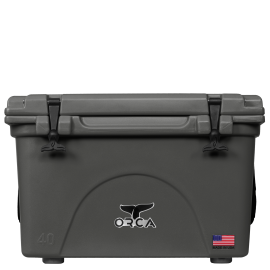 ORCA ORCCH040 Cooler, 40 qt Capacity, Charcoal, 10 days Ice Retention