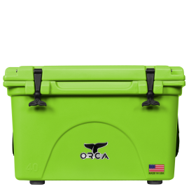 ORCA ORCL040 Cooler, 40 qt Capacity, Lime, 10 days Ice Retention