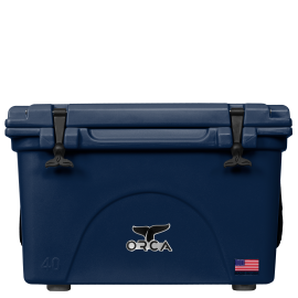 ORCA ORCNA040 Cooler, 40 qt Capacity, Navy, Up to 10 days Ice Retention
