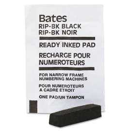 Ready-Inked Pad for Multiple/Lever Movement Numbering Machine, Black