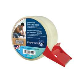 IPG PSD50 Packaging Tape, 60 yd L, 1.88 in W, Polypropylene Backing, Clear
