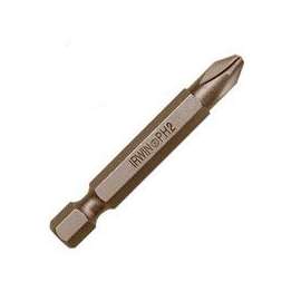 IRWIN IWAF22PH210 Power Bit, #2 Drive, Phillips Drive, 1/4 in Shank, Hex Shank, 2 in L, S2 Steel
