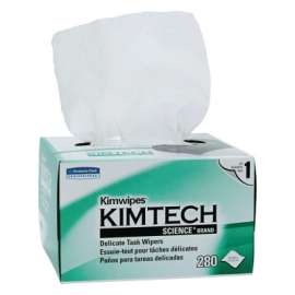 Kimtech Science Kimwipes Delicate Task Wipers, White, 280 per box