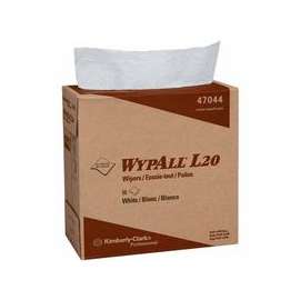 WypAll L20 Wipers, Pop-Up Box, White, 88 per box