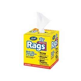 Scott Rags In-A-Box, Pop-Up Box, White