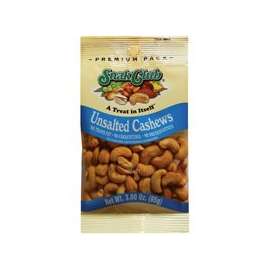 SNAK CLUB 700542 Unsalted Cashew, 2.5 oz
