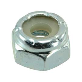MIDWEST FASTENER 03648 Lock Nut, Coarse Thread, 10-24 Thread, Nylon, Zinc