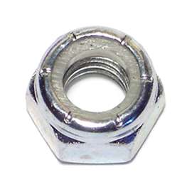 MIDWEST FASTENER 03650 Lock Nut, Coarse Thread, 5/16-18 Thread, Nylon, Zinc