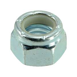 MIDWEST FASTENER 03652 Lock Nut, Coarse Thread, 7/16-14 Thread, Nylon, Zinc