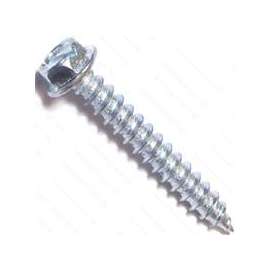 MIDWEST FASTENER 02949 Screw, #12 Thread, 1-1/2 in L, Coarse Thread, Hex, Slotted Drive, Self-Tapping, Sharp Point, Zinc