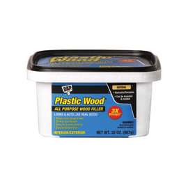 DAP Plastic Wood 00525 Wood Filler, Paste, Musty, Natural, 32 oz