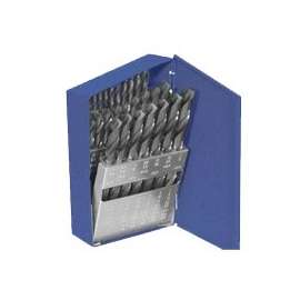 IRWIN 60221ZR General-Purpose Drill Bit Set, HSS, Black Oxide, 21-Piece, For Wood, Metal, Plastic