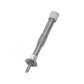 Prosource H61-Z012-PS Light-Duty Door Stop, 3/4" in Dia Base, 3 in Projection, Plastic & Steel, Chrome